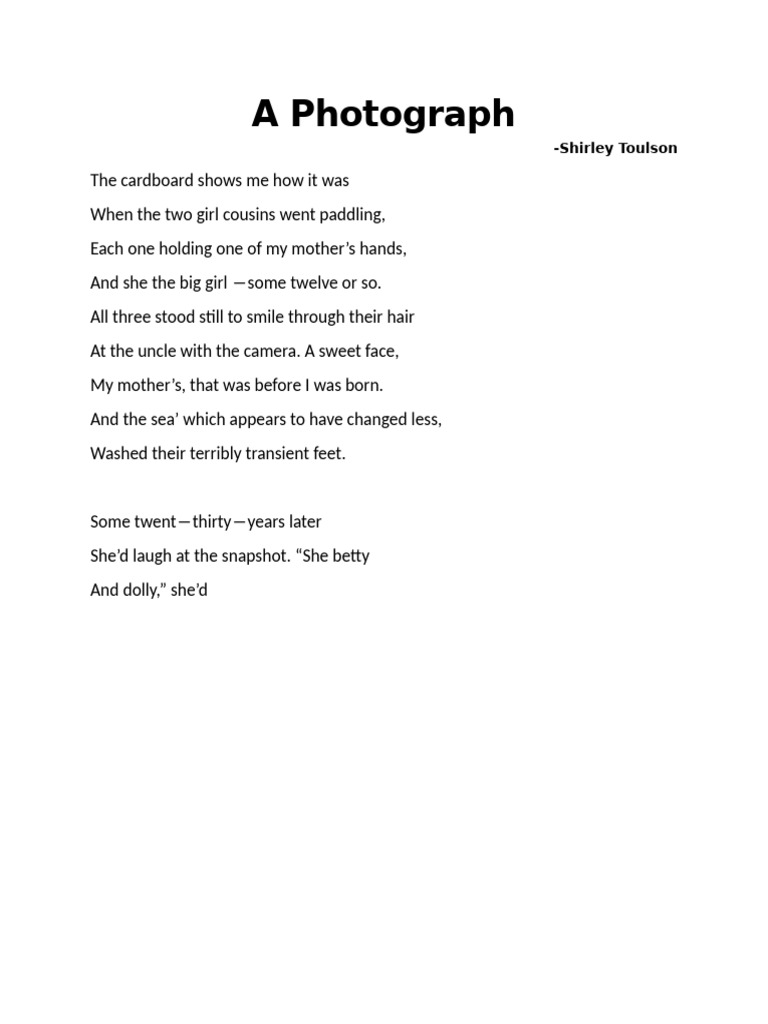 Shirley Toulson's 