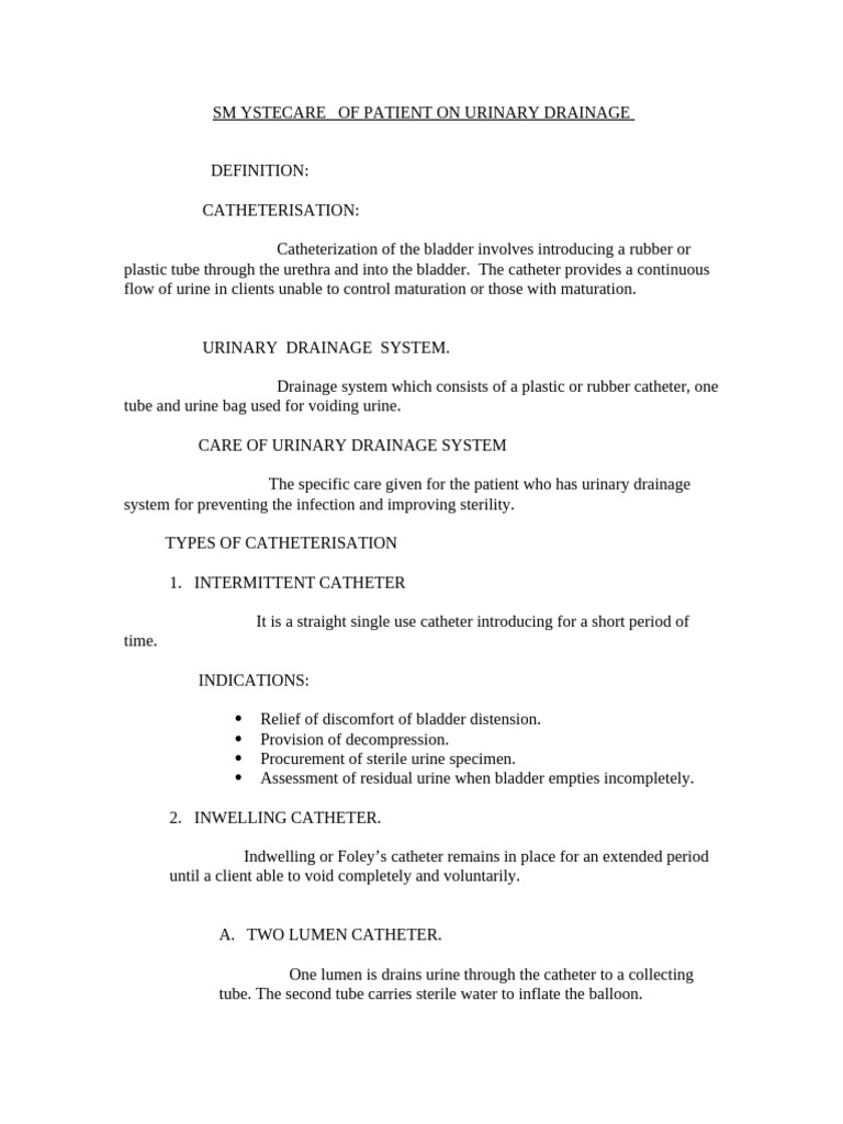 Care for Condom Catheter Patients | PDF | Urinary Incontinence | Urination
