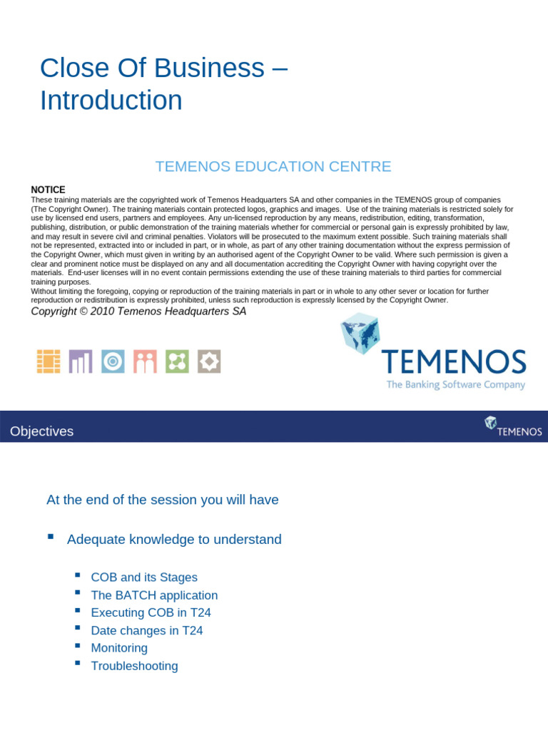 COB1.Close of Business - Introduction-R11 | PDF | Copyright | Computing