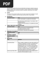 Wedderburn Scale Calibration Guide | PDF | Weighing Scale | Calibration