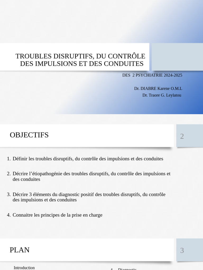 Troubles du contrôle des impulsions 2024-2025 | PDF | Trouble mental ...