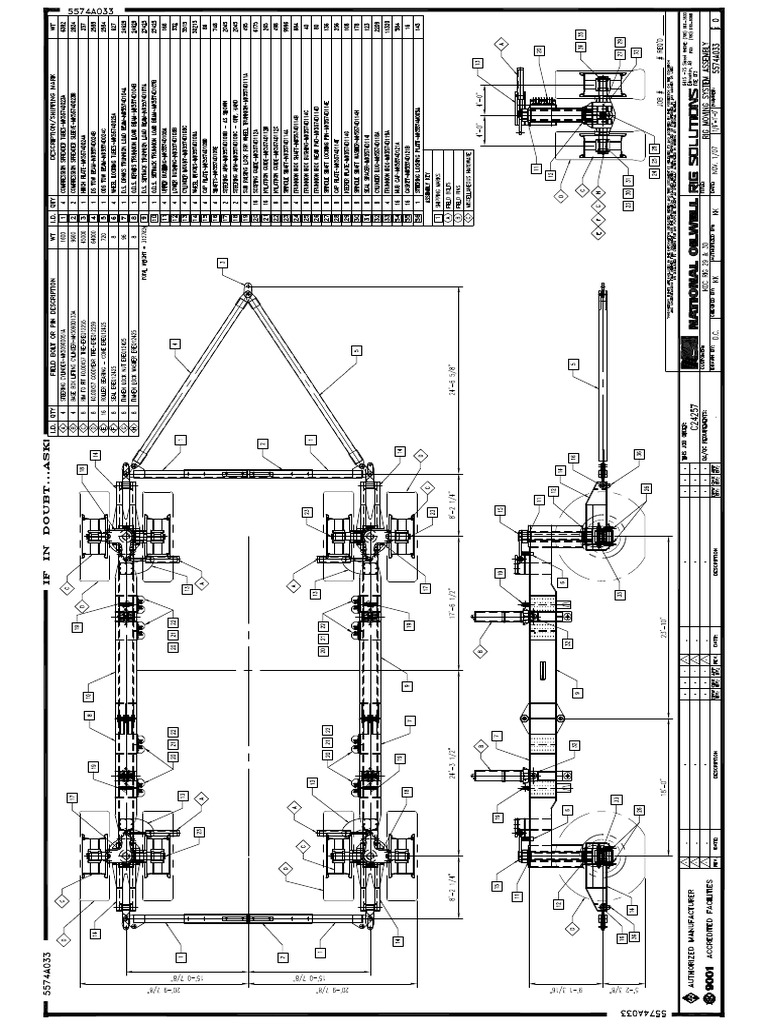 Rig Moving System Assembly | PDF