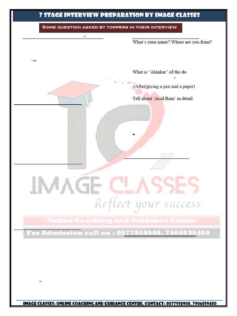 Interview Questions from Toppers 2020 | PDF | Stomach