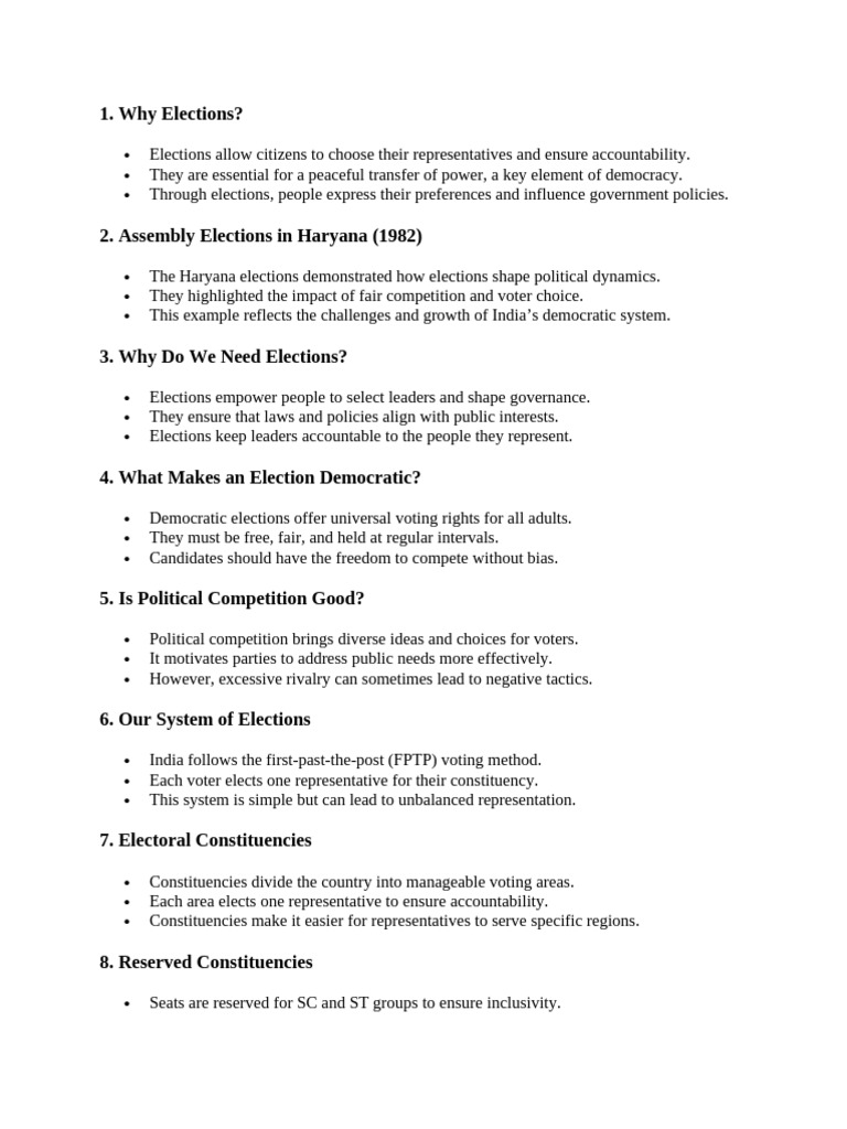 Importance of Elections in Democracy | PDF | Elections | Voting