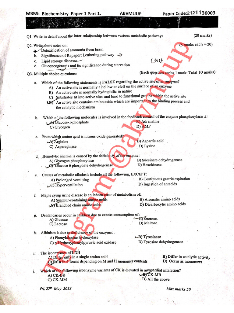 2020 Batch 1st Proff Supply PYQ | PDF