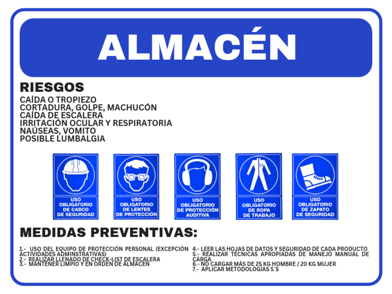 Riesgos y Prevención en Almacenes | PDF