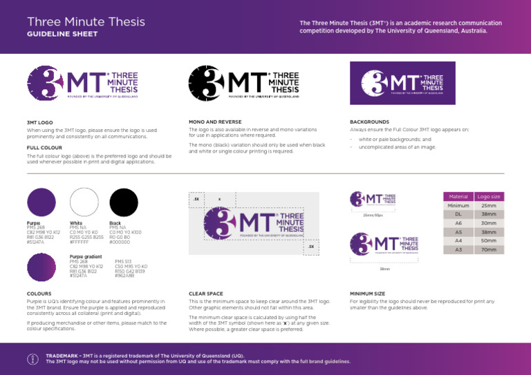 3MT Logo Usage Guidelines | PDF | Design | Communication Design