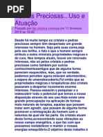 Estudo Das Pedras Preciosas