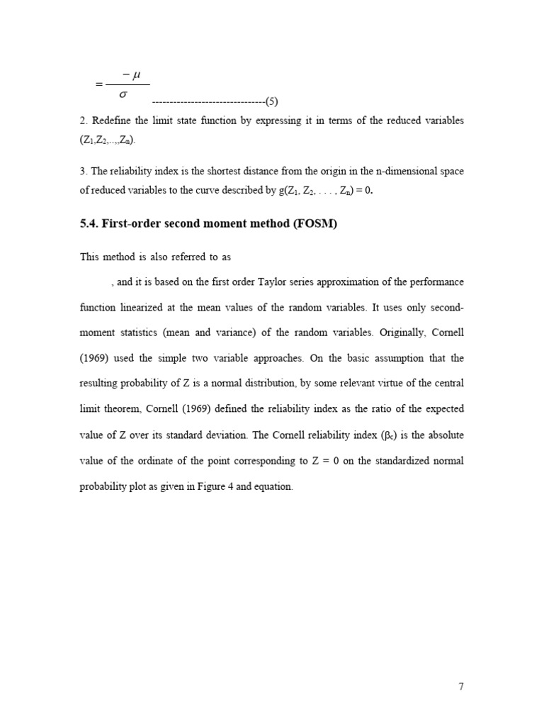 First-Order Second Moment Method Explained | PDF | Normal Distribution ...