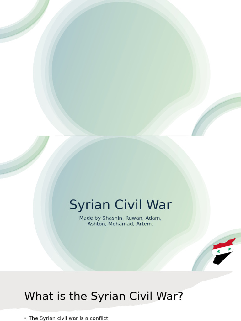 Overview of the Syrian Civil War | PDF