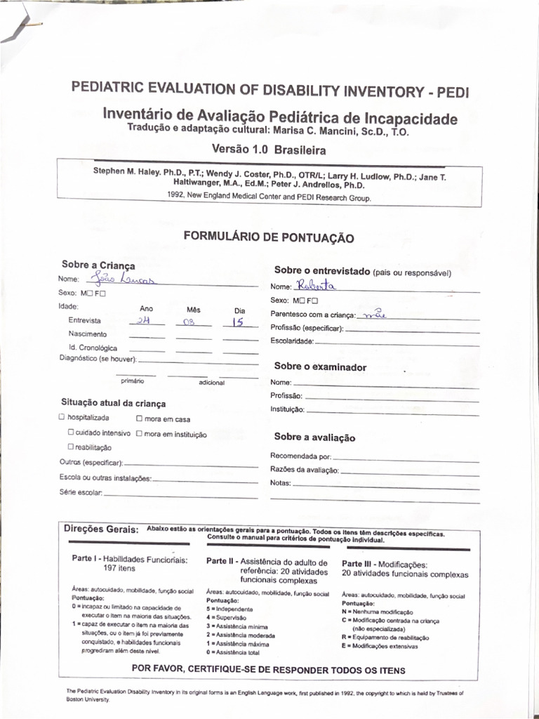 PEDI | PDF