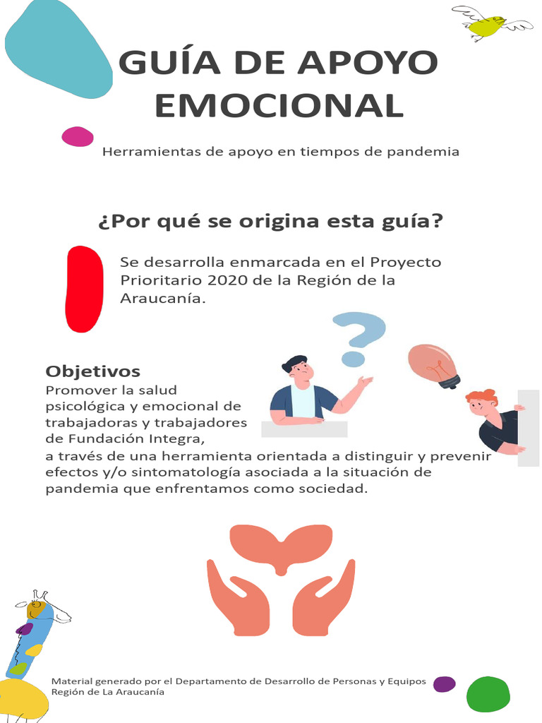 Apoyo emocional en pandemia: guía práctica | PDF | Las emociones ...