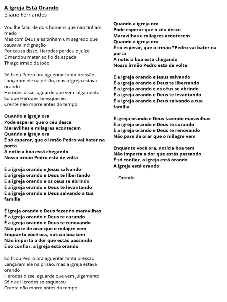 Eliane Fernandes | PDF | São Pedro | Oração, image size:768x1024