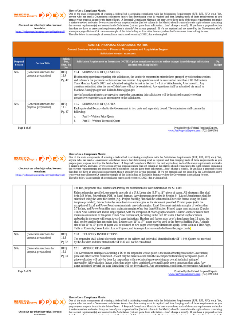 A Free Compliance Matrix Example | PDF | Microsoft Excel | Offer And ...