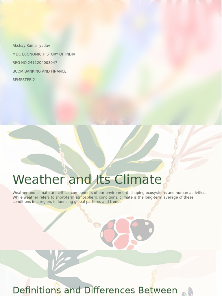 Understanding Weather and Climate Basics | PDF | Weather | Climate