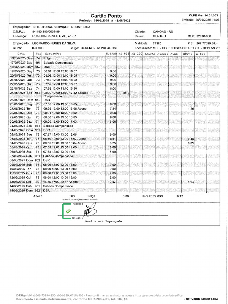 Documento Assinado Digitalmente D4Sign | PDF