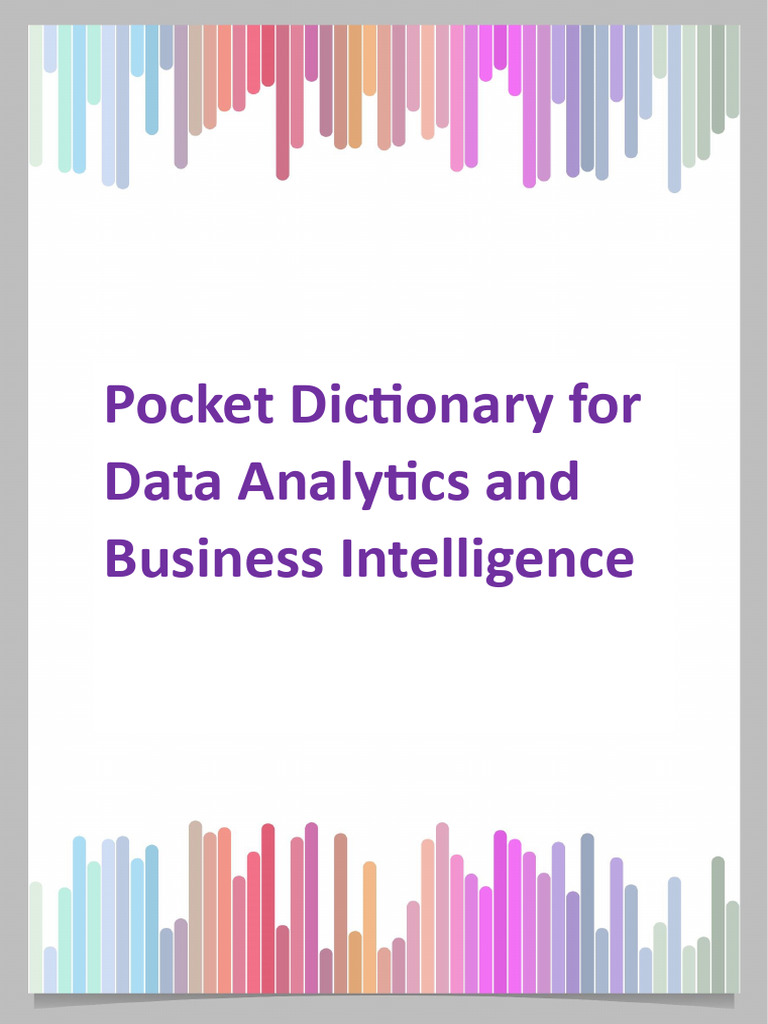 Pocket Dictionary for Data Analytics | PDF | Statistics | Machine Learning