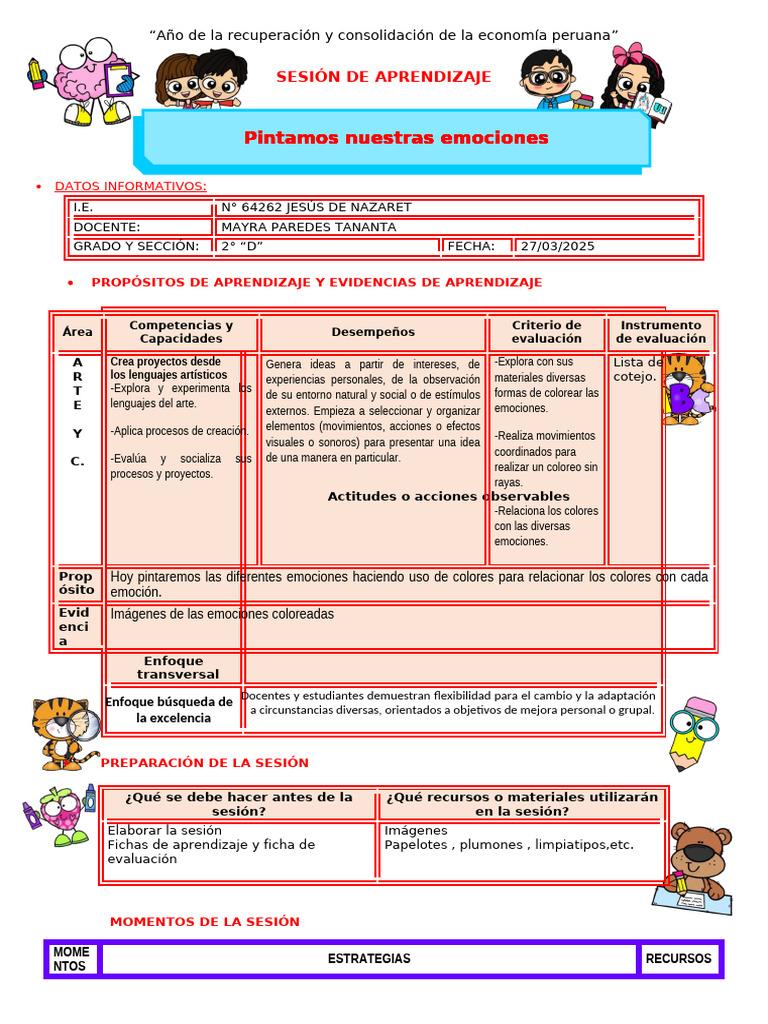 Emociones y Colores en el Aula | PDF | Aprendizaje | Las emociones