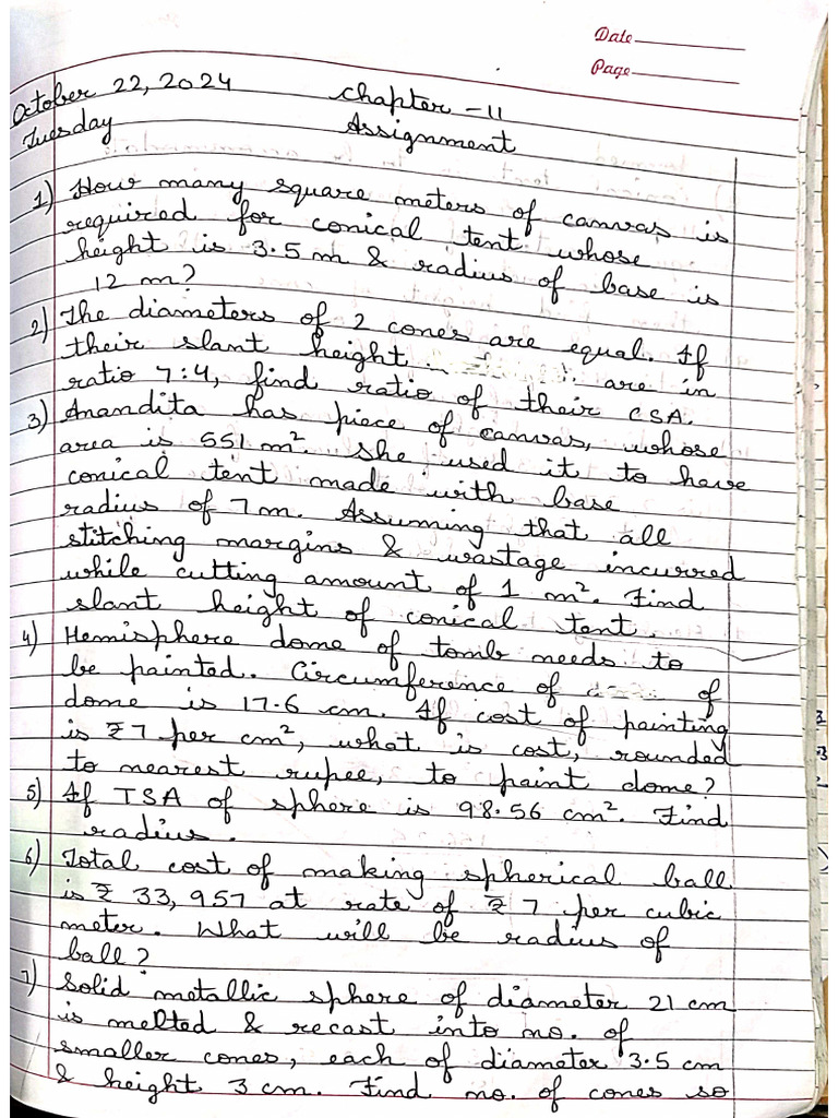 Assignment CH 11 Class 9 | PDF
