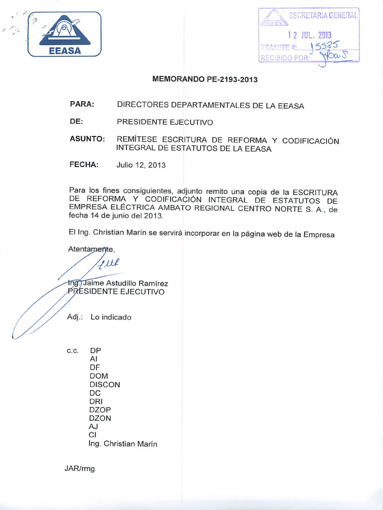 Escritura de Reforma y Codificación Integral | PDF