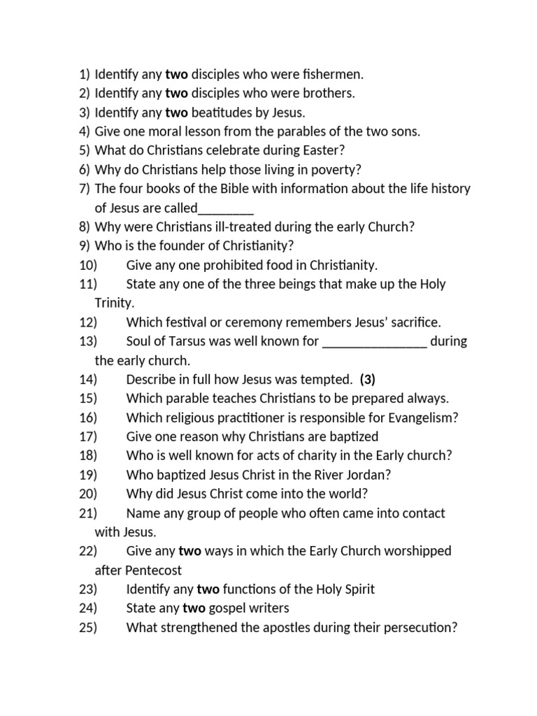 Key Questions on Christianity and Jesus | PDF