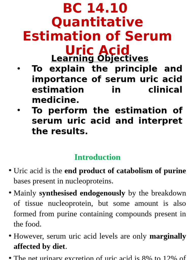 Serum Uric Acid Batch 2024 (11.07.2025) | PDF | Clinical Medicine ...
