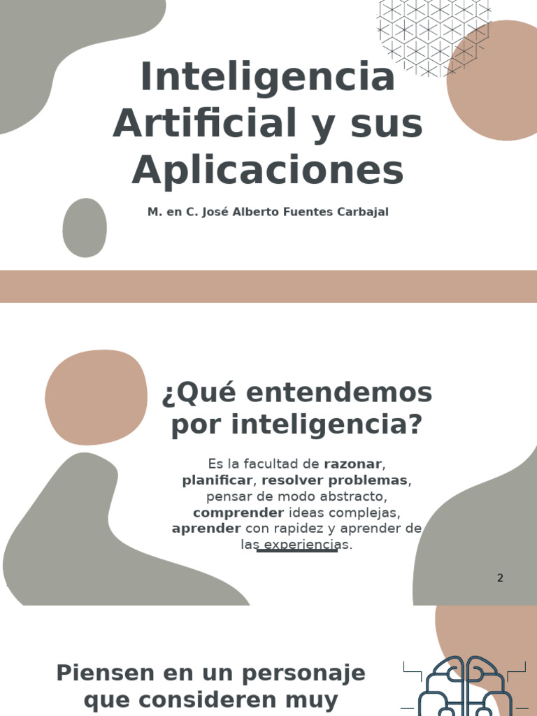 Aplicaciones de la Inteligencia Artificial | PDF | Inteligencia ...
