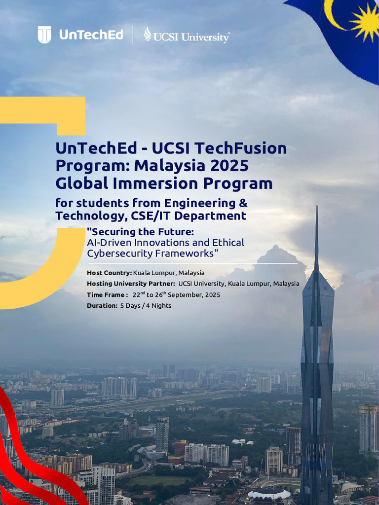 UCSI TechFusion 2025: AI & Cybersecurity | PDF | Artificial ...