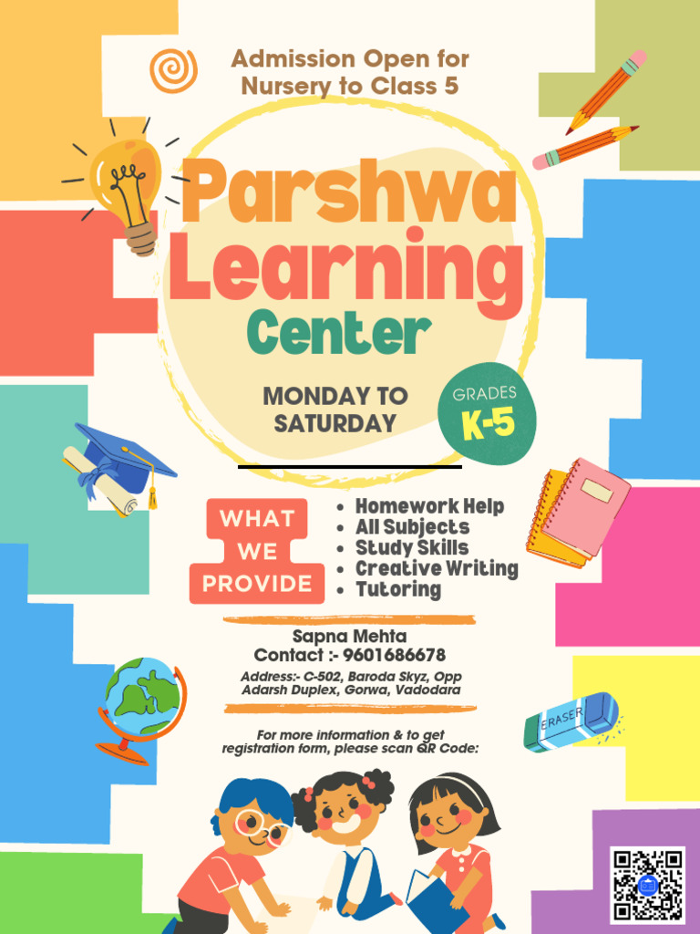 Multi-Color Illustrative After School Program Flyer | PDF