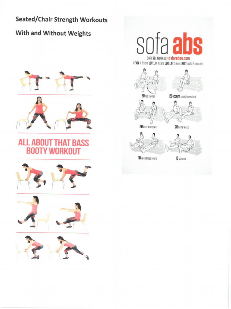 Seated Chair Strength Workouts | PDF