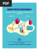 Quantitative Reasoning Course Outline | PDF | Logic | Statistics