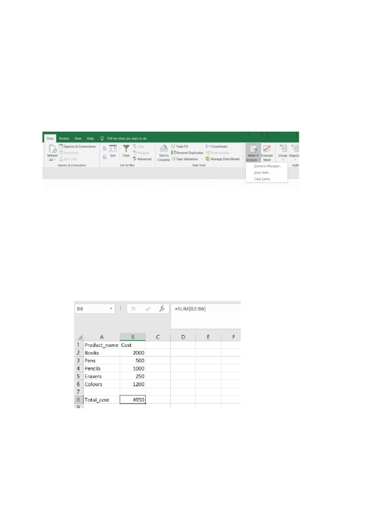 What-If Analysis in Excel Explained | PDF | Data Analysis | Applied ...