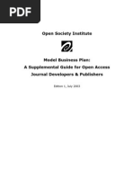 Download Business Plan Guide for Open Access Journal Developers Publishers by Paco Valentino Pastorius SN88911341 doc pdf