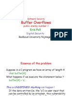 Buffer Overflows: Erik Poll