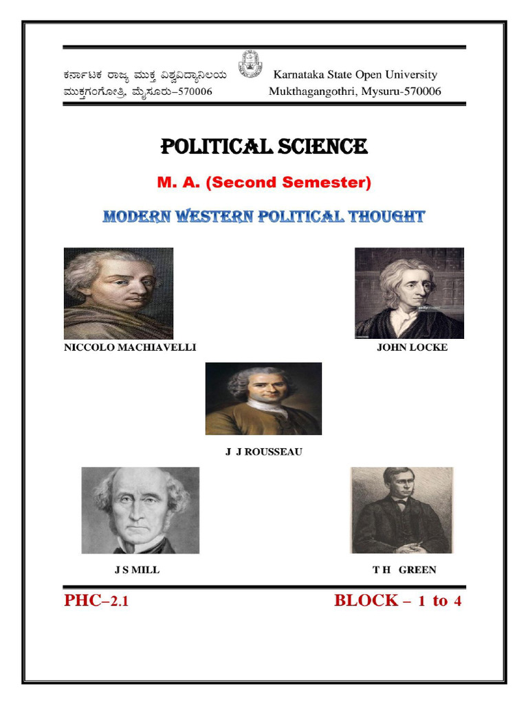 Modern Western Political Thought | PDF