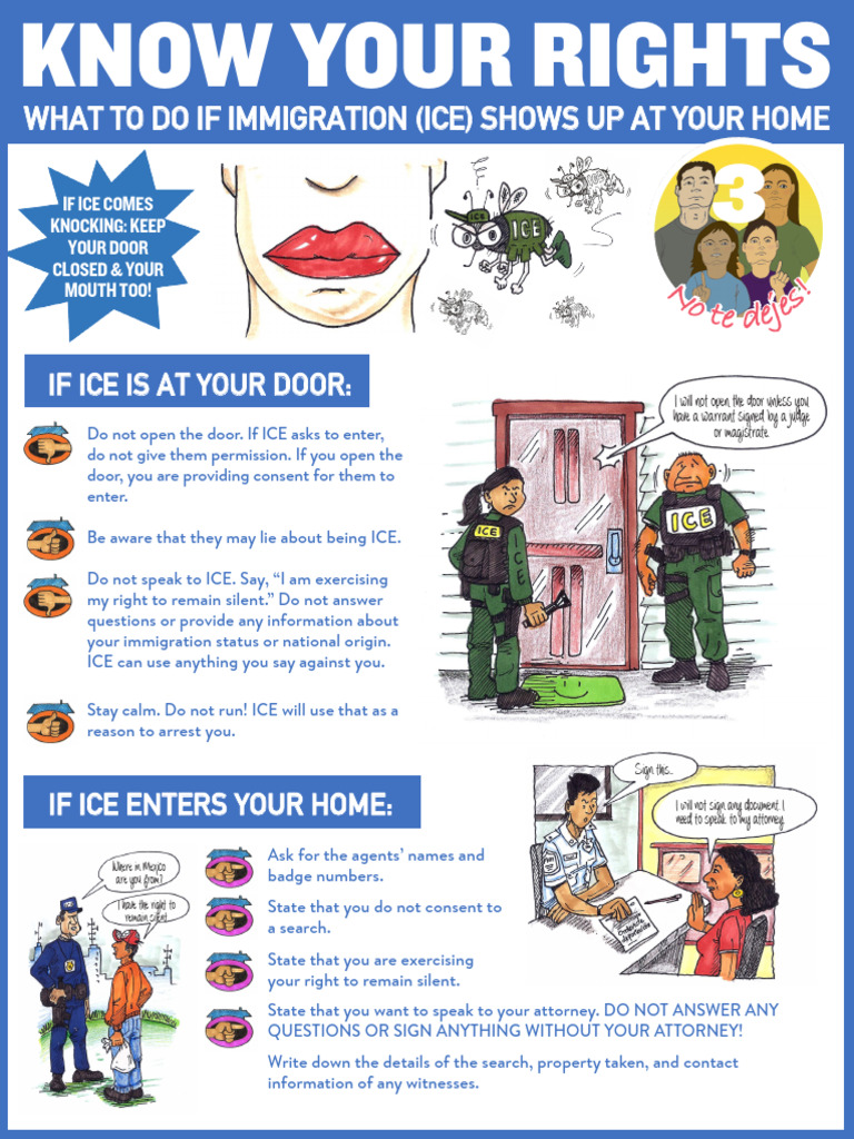 3 KYR What To Do If ICE Comes To Your House ENGLISH | PDF | Emigration ...
