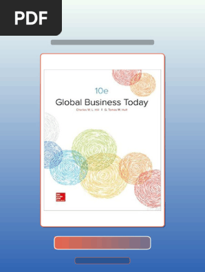 Global Business Today 10th Edition Charles W L Hill G Tomas
