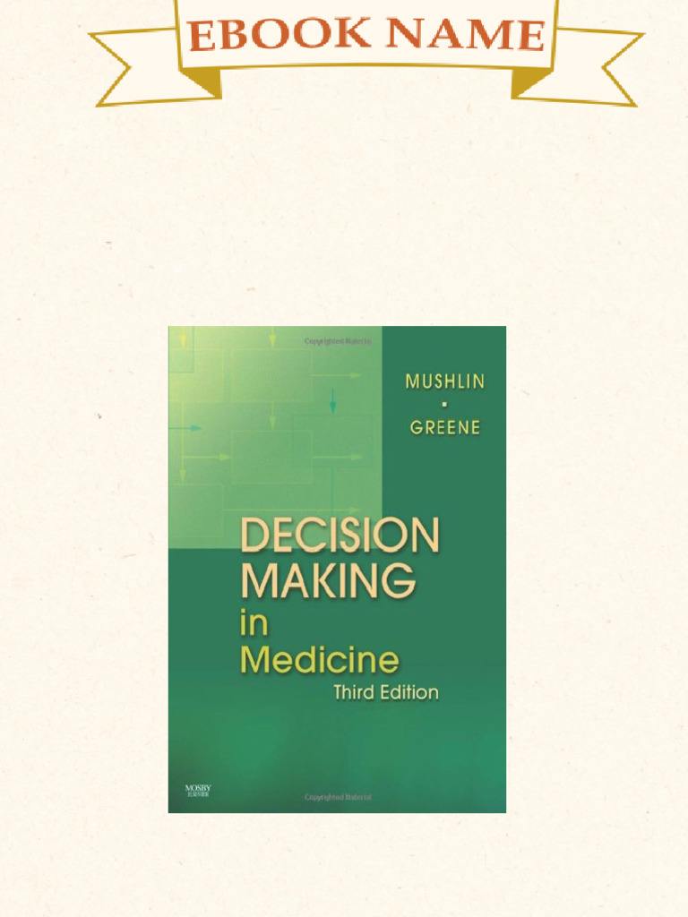 Decision Making in Medicine An Algorithmic Approach 3rd Edition Stuart ...