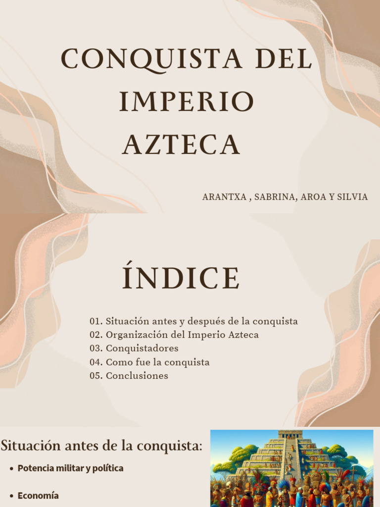 Resumen de la Conquista Azteca | PDF | Nueva españa | Imperio español