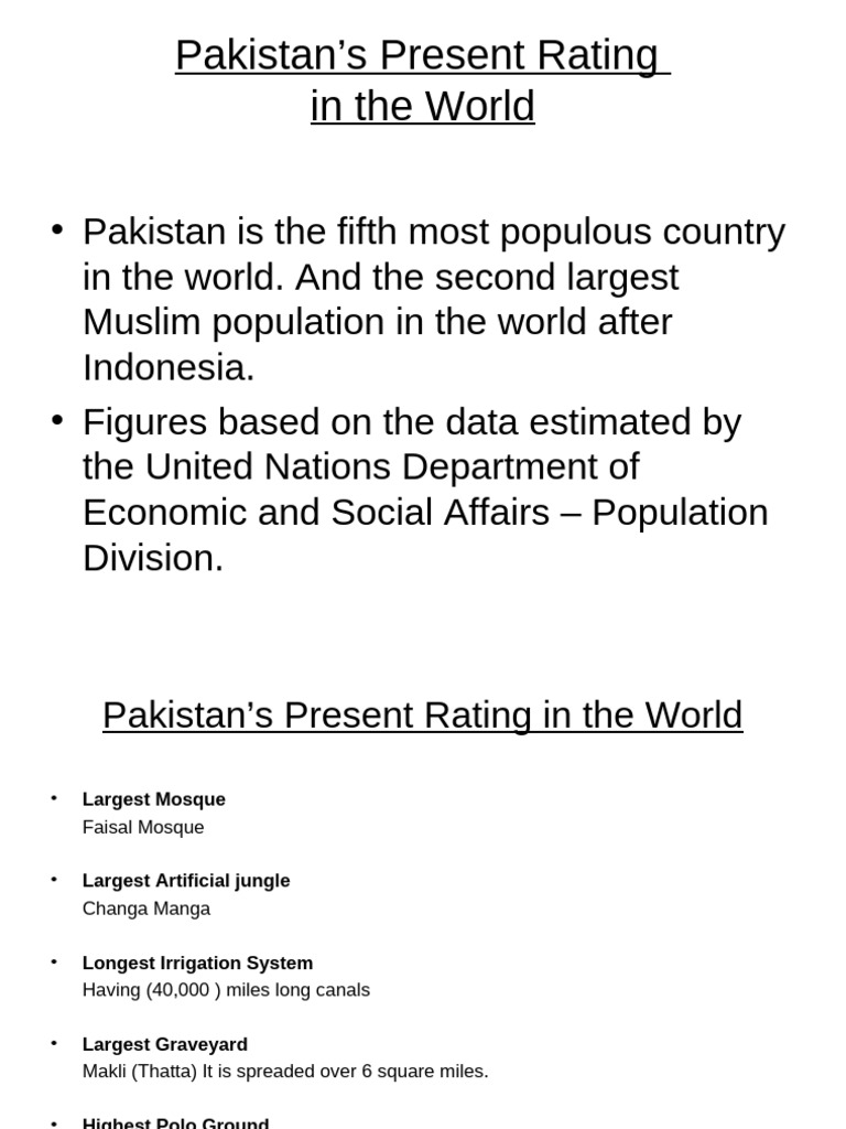 Pakistan Facts and Figures | PDF | Pakistan | Muhammad Ali Jinnah