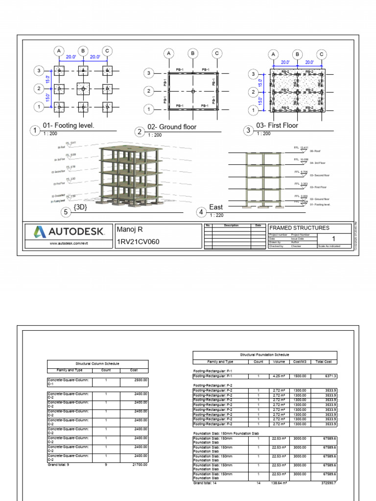 Structural Schedule and Cost Analysis | PDF | Structural Engineering ...