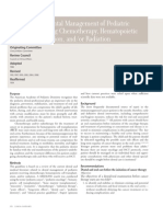 Guideline On Dental Management of Pediatric Patients Receiving Chemotherapy, Hematopoietic Cell Transplantation, And/or Radiation