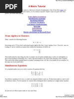 Matrix Tutorial