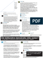 Det Deliberative Demokratis Vilde Vesten?