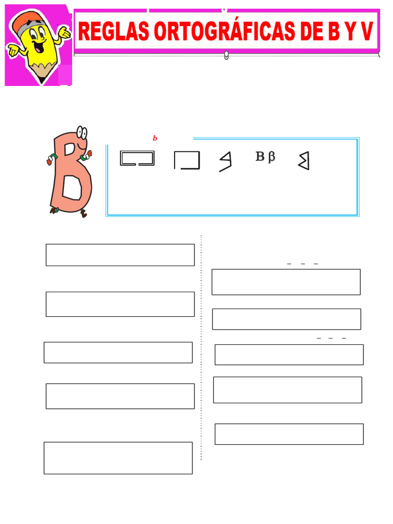 Reglas de uso de b y v en español | PDF | Alfabeto | Verbo