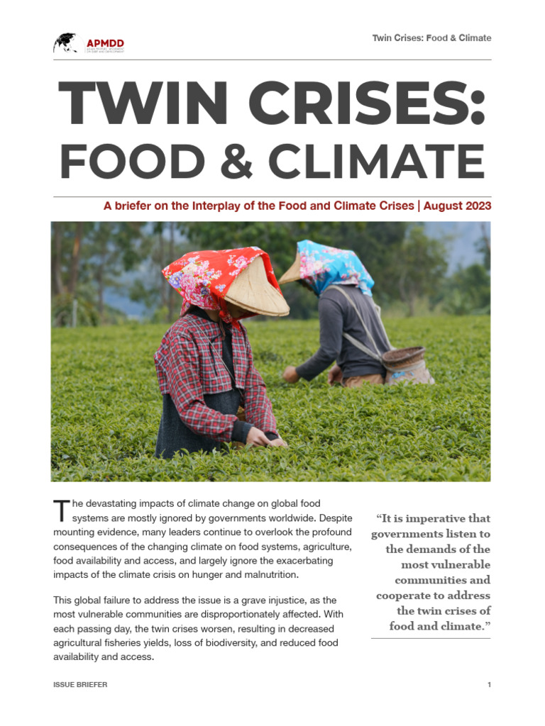 Addressing Food and Climate Crises | PDF | Agriculture | Climate Change