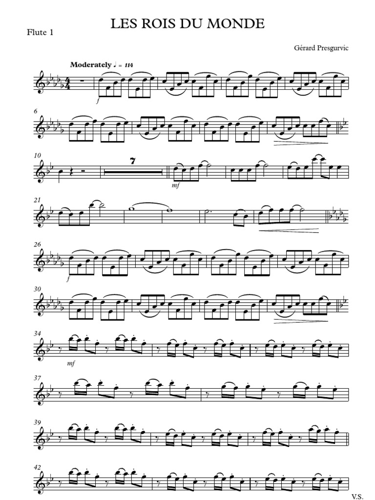 Les Rois Du Monde Paroles Et Accords Les Rois Du Monde | PDF | Musique classique | Compositions classiques