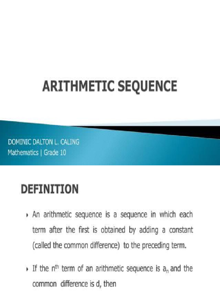 Arithmetic Sequence3 | PDF