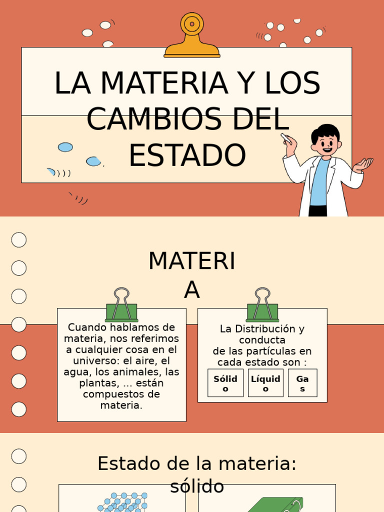 La Materia y Los Cambios Del Estado | PDF