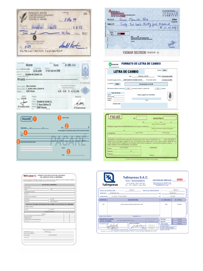 Cheques Facturas | PDF